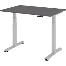 bümö Schreibtisch 120x80 cm Graphit / Silber