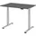 bümö Schreibtisch 120x80 cm Graphit / Silber