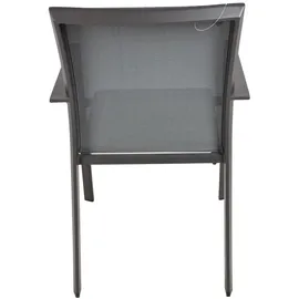 Garden Pleasure Gartenmöbel-Set Rana 5-teilig mit Keramik-Tisch Dunkelgrau
