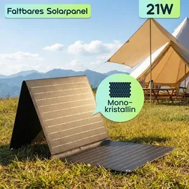 ideoon power Mobiles Powerstation Set 88,8 Wh mit 21W Solarpanel faltbar 100W USB-C PD 65W