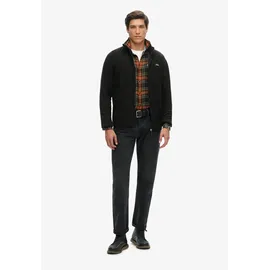 Superdry POLAR FLEECE FULL ZIP Fleecejacke Herren Schwarz XL