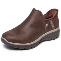 SKECHERS Damen. Easy Going-Modern Hour-Hands Free Slip-ins Stiefelette, Chocolate,