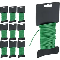 Relaxdays Gartendraht 10er Set, 10 m Länge, Ø 2,5