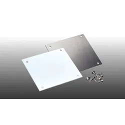 Endkappen für Alu Dachrinne HT 90 - Set mit 2 weißen Endstücken für 6100 mm Kastenrinne – Dachrinnenabschluss für Kastenrinnen