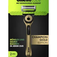 Gillette Labs Champion Gold Rasierer mit Reinigungs-Element