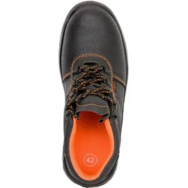 Urgent Arbeitsschuhe Sicherheitsschuhe Schutzschuhe Ankle OHNE Stahlkappe (101OB-OR) Gr. - Schwarz/Orange -