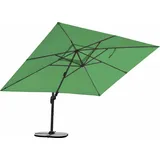 Sonnenschirm 3m x 4m, Aluminium; UV-Schutz; inkl. Regencover