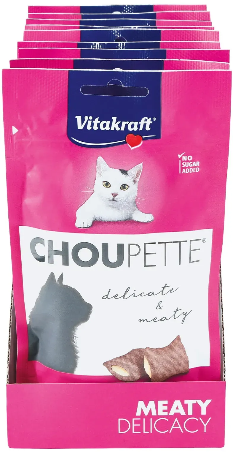 Vitakraft Katzensnack Choupette Käse 40 g, 9er Pack