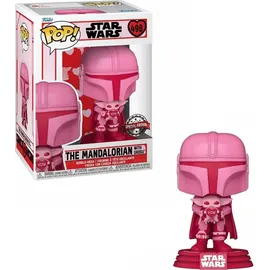 Funko POP! Star Wars - The Mandalorian with Grogu Valentine Star Wars 498)