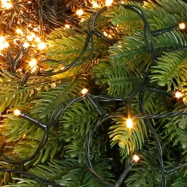 ECD Germany LED Cluster-Lichterkette 8 m Grün