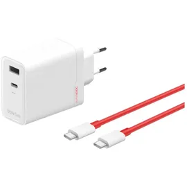 OnePlus 120W Dual Ports SuperVooc Adapter+ Cable Type-C+ Type-A + USB-C-Kabel