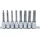 BGS Bit-Einsatz-Satz Antrieb Innenvierkant 12,5 mm (1/2) Innensechskant 5 - 13 mm 8-tlg.