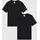 Champion 2er-Set: Shirts schwarz M
