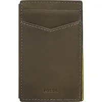 Fossil Leder Kartenetui Phone CC With Snap Dark Loden grün - Grün