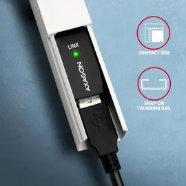 AXAGON USB-A auf USB-B 10 m Schwarz