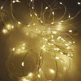 ChiliTec LED Batterie-Lichterkette 80 micro LEDs, 8m, warmweiß, IP44