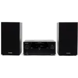 Aiwa MCBT-550 Micro Hi-Fi System, black (Bluetooth, CD Player), Stereoanlage, Schwarz