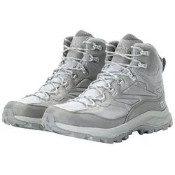 Jack Wolfskin Wanderschuhe Cyrox Texapore Mid (Leder/Textil, wasserdicht) grau Herren
