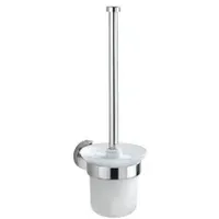 Wenko WC-Garnitur Bosio weiß, glänzend Metall, 1 St.