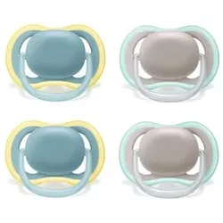 Philips Avent Schnuller ultra air SCF349/01, 18m+ Neutral, 4 Stück