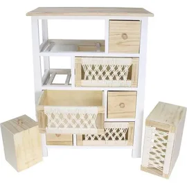 Dekoleidenschaft Makramee 56 x 77 cm Beige / Weiß