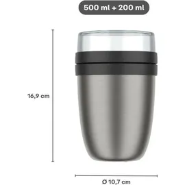 Mepal Ellipse Thermo-Lunchpot Nordic black, 500ml