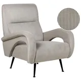 Beliani Sessel, Grau, 1-Sitzer, 77x93x75 cm, Wohnzimmer, Sessel, Polstersessel