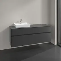 Villeroy & Boch Collaro Waschtischunterschrank C07400VR 140x54,8x50cm, Waschtisch links, graphite