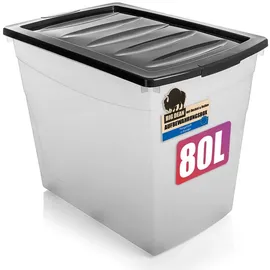 BigDean Aufbewahrungsbox 80 L 1-tlg. transparent
