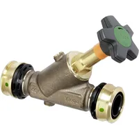 Viega Easytop XL KRV-Schrägsitzventil mit SC-Contur 5338.5, kombiniertes Freistromventil mit Rv, Dn 16, Siliziumbronze
