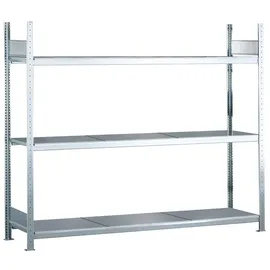 Schulte Lagertechnik Weitspannregal Stahl 250 x 200 x 50 cm silber