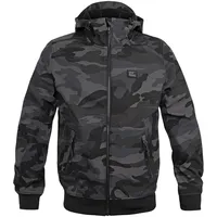 Vintage Industries Ashore Camo, Textiljacke wasserdicht Dunkelbraun/Schwarz/Dunkelbeige - XL