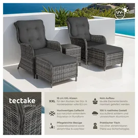 Tectake Benissa Loungeset grau