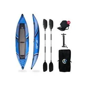 Coasto Lotus 2 Personen Kajak SET aufblasbar Drop-Stich & PVC Kanu Boot Kayak Pa