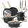 just perfecto household appliances Just Perfecto Topf-Set 15-tlg. Kochtopf + Pfanne + Deckel