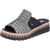Rieker Damen V7953 Pantolette, Schwarz, 41 EU