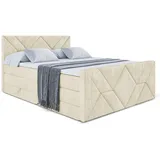 altdecor Boxspringbett 160 x 200 cm H3/H4 Beige