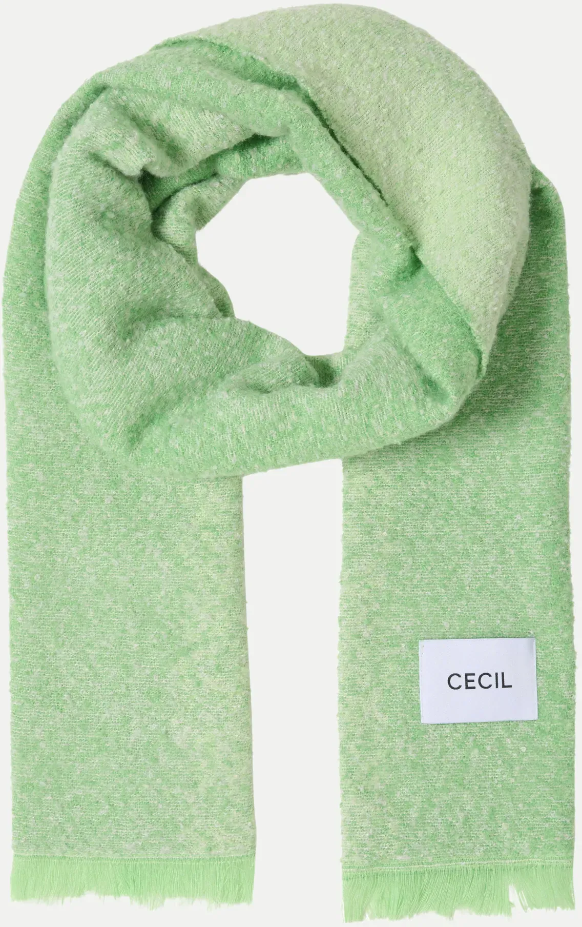 Jacquard Schal Grün