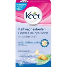 Veet Easy-Gelwax Kaltwachsstreifen Bikinizone & Achseln Sensible Haut 16 St.