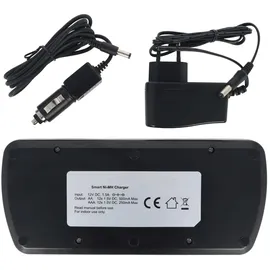 Panasonic eneloop Standard HR-3UTGA 12 Stück AA Mignon Akkus, LCD-Ladegerät mit Display für 1-12 AA