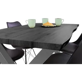 möbelliebling Josy 120 x 77 x 80 cm grau/silber