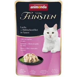 Animonda Katzenfutter nass mit Lachs + Hühnchenfilet in Sauce 18 x 50 g