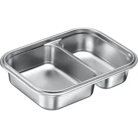 Westmark Edelstahl Lunch Box Frischhaltedose, geteilt, 450 280 ml