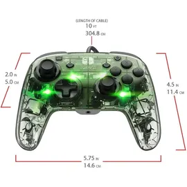 PDP Afterglow Deluxe+ Controller Transparent Nintendo Switch