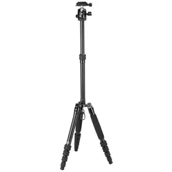 SIRUI Traveler 5AX Reise Dreibeinstativ Aluminium mit B-00K Kugelkopf schwarz
