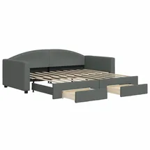 vidaXL Tagesbett 90 x 190 cm Dunkelgrau