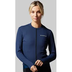 Thermo Fleece Damen Radjacke Langarm Fahrradbekleidung BLAU XS