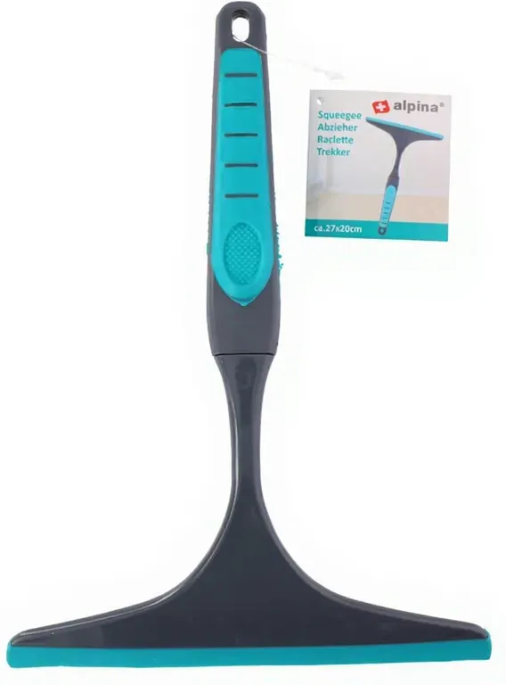 Alpina Glaswischer, 20 cm, Blau/Grau, Ideal für die Reinigung zu Hause