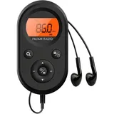 UKW AM FM Radio tragbar, Taschenradio mit starkem Empfang, wiederaufladbar USB-C Akku, LCD Display, Kopfhörer 3.5mm, für Outdoor