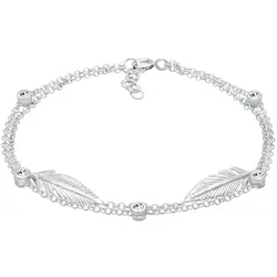 Elli Feder Layer Kristalle 925er Silber 16 Damen 